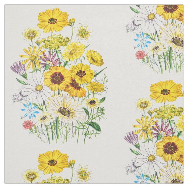 Daisies Fabric (Swatch)