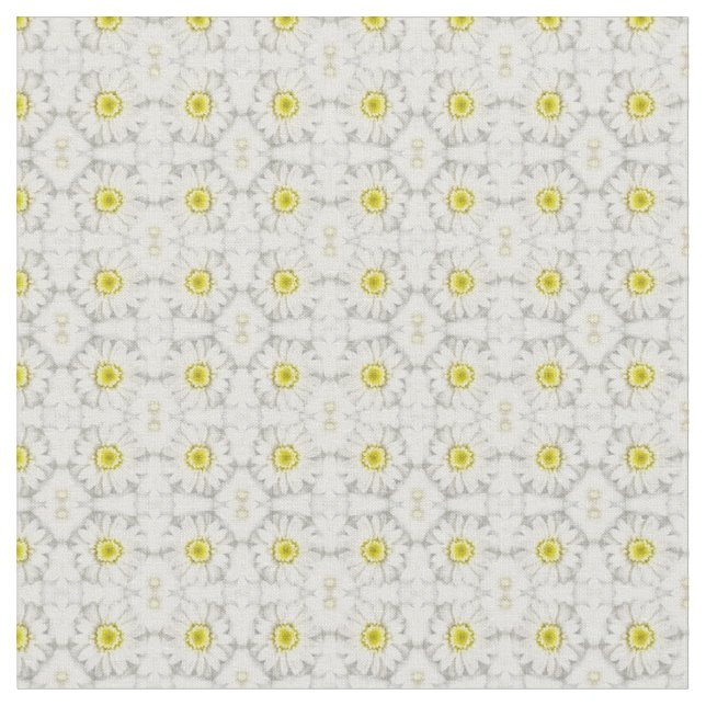 Daisies fabric print (Close Up)