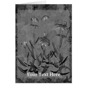 Daisies Flower Art Design Photo Card