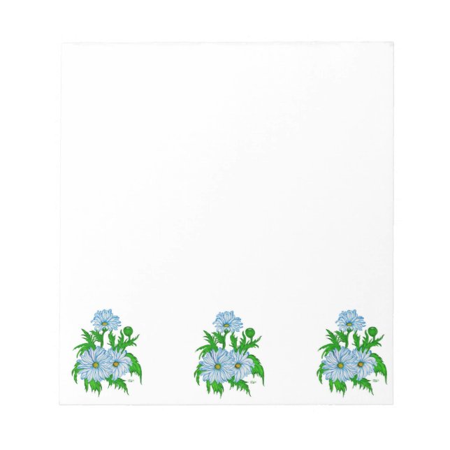 Daisies flower notepad (Front)