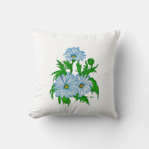 Daisies flowers cushion