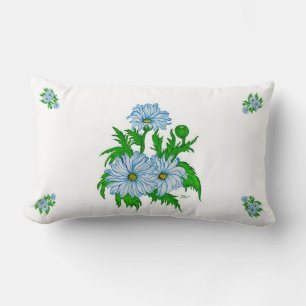 Daisies flowers lumbar cushion