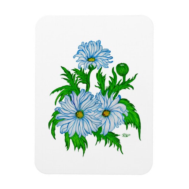 Daisies flowers magnet (Vertical)