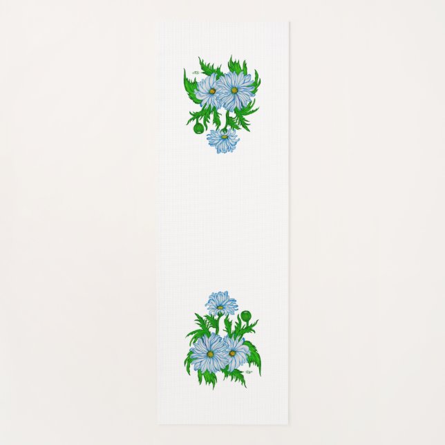 Daisies flowers yoga mat (Front)