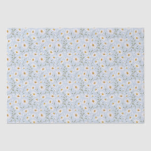 Daisies (Gainsboro) – Watercolor Floral Pattern Tissue Paper