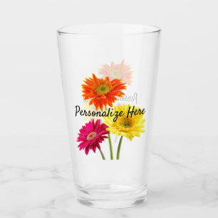 Daisies Gerbera Nature Glass