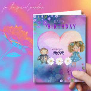 Daisies, Hope Faith Love Mum's Birthday Card