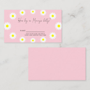Daisies - How big is mummy's belly Enclosure Card