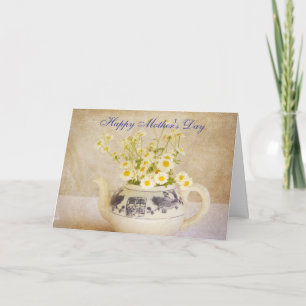 Daisies in a Teapot Mother's Day Card
