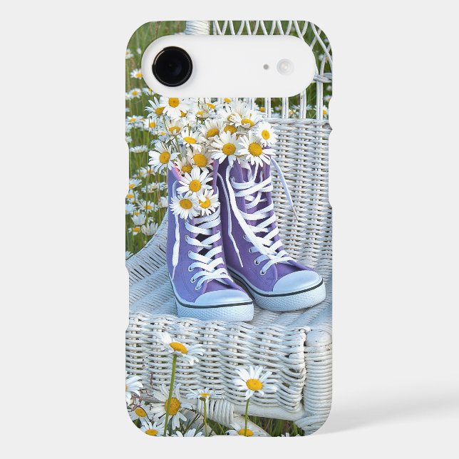 Daisies in purple sneakers Case-Mate iPhone case (Back)