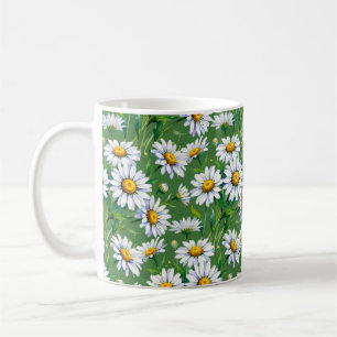 Daisies in the meadow. Mug