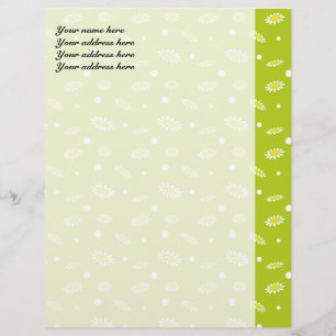 Daisies Letterhead Template
