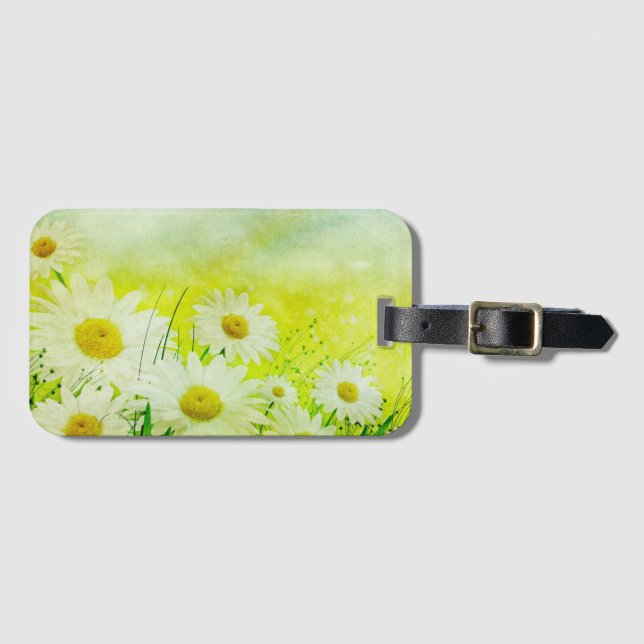 Daisies Luggage Tag (Front Horizontal)