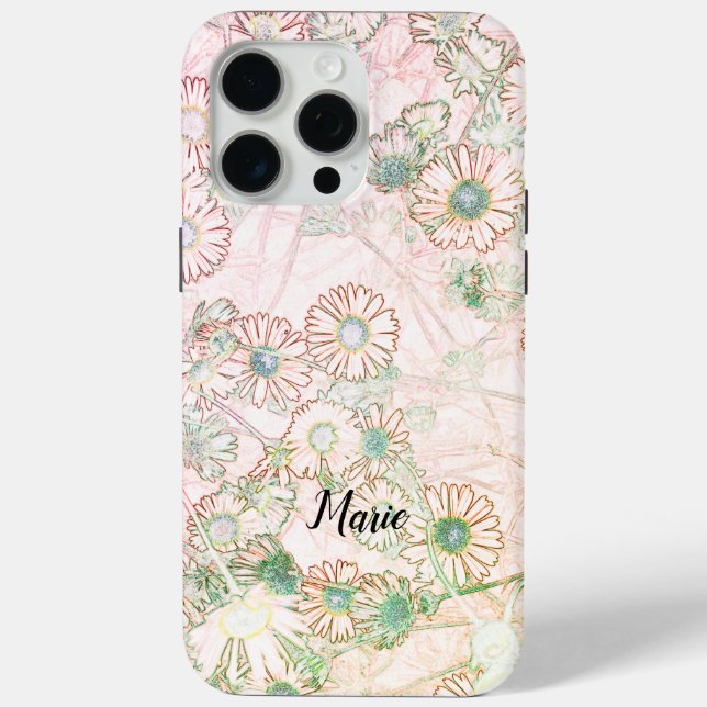 Daisies meadow pattern Case-Mate iPhone case (Back)