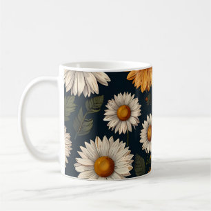 Daisies Mugs Pattern Design 
