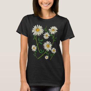 Daisies Nature Garden Plant Flower Blossoms Daisy T-Shirt