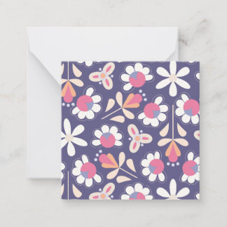 Daisies on a Purple Background Card