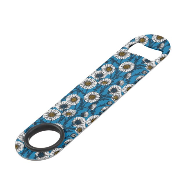 Daisies on blue (Front Angled)