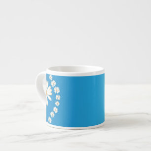 Daisies on Blue Espresso Mug