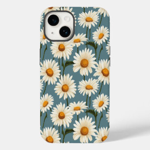 Daisies on Blue iPhone 14 Case