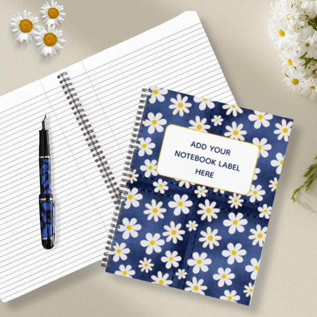 Daisies on Denim Pattern Notebook (Creator Uploaded)