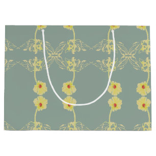 Daisies on Grey All Occasions Large Gift Bag