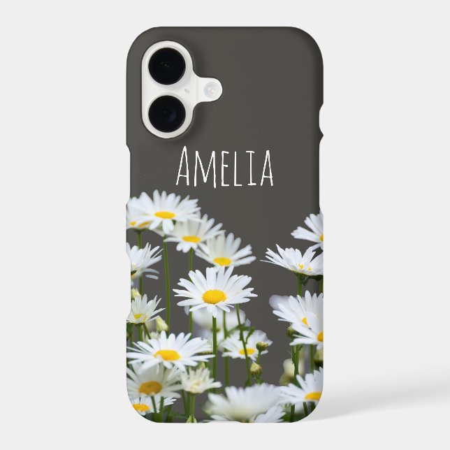 Daisies on Grey Personalised (Back)