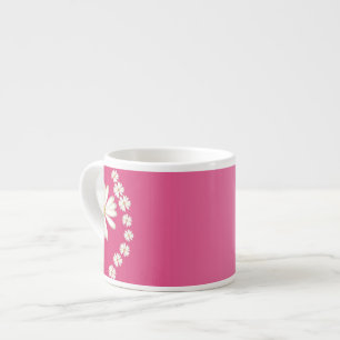 Daisies on Pink Espresso Mug