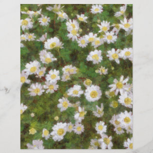 Daisies Painted In An Impressionist Style