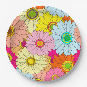 Daisies Paper Plate