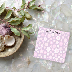 Daisies Pattern CUSTOM Chic Monogram Personalised Post-it Notes