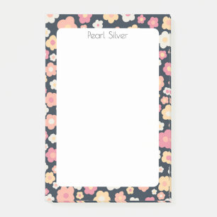 Daisies Pattern CUSTOM Chic Monogram Personalised Post-it Notes