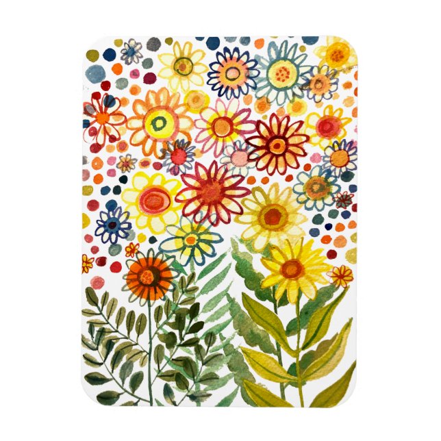 Daisies Postcard Magnet (Vertical)