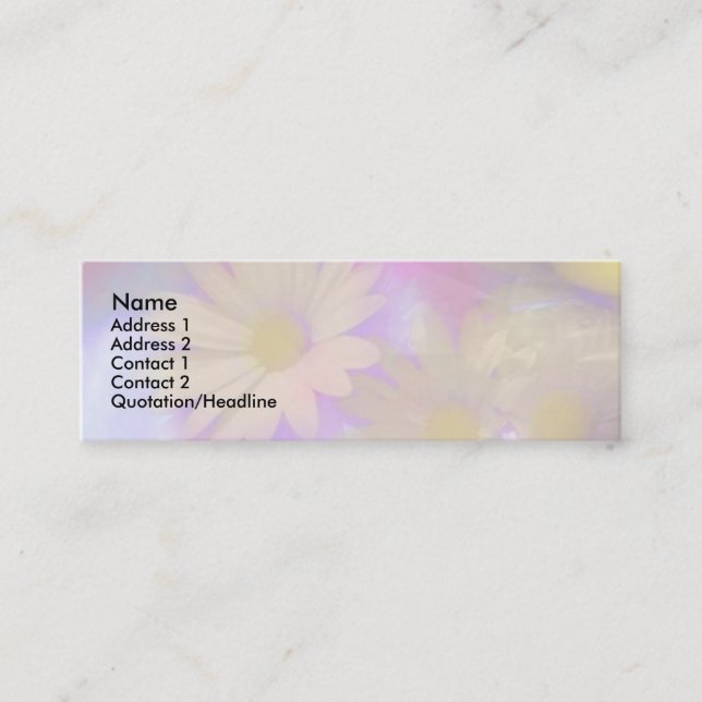 Daisies Profile Card (Front)
