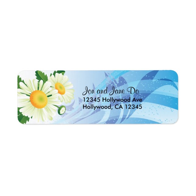 Daisies Return Address Label (Front)