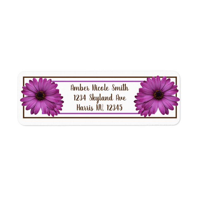 Daisies Return Address Label (Front)
