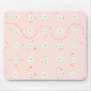 Daisies Save the Date Mouse Pad