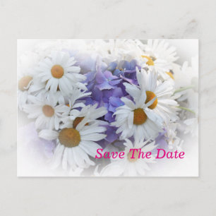 Daisies Summer Wedding Engagement Postcard