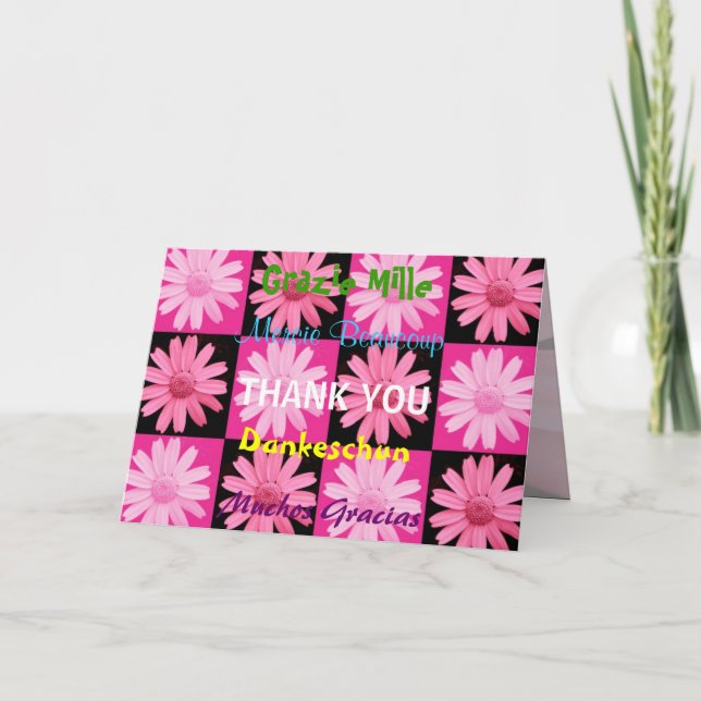 Daisies Thank You Card (Front)