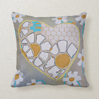 Daisies throw pillow