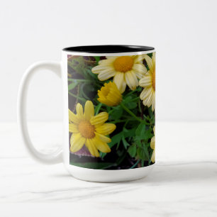 Daisies  Two-Tone coffee mug