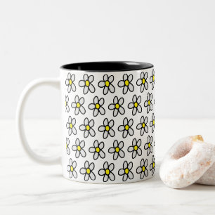 Daisies Two-Tone Coffee Mug