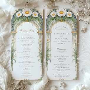 Daisies Wedding Ceremony Program