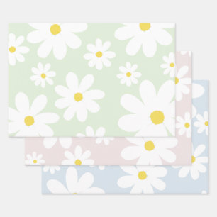 Daisies Wrapping Paper Sheet
