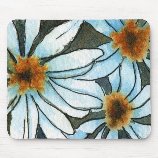 "Daisy #1" Floral Mousepad (Front)