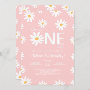 Daisy 1st Birthday  Invitation