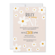 Daisy 1st Birthday Invitation