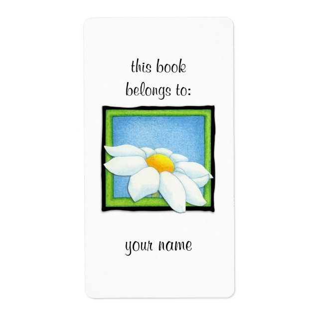 Daisy 2 Bookplate Label (Front)