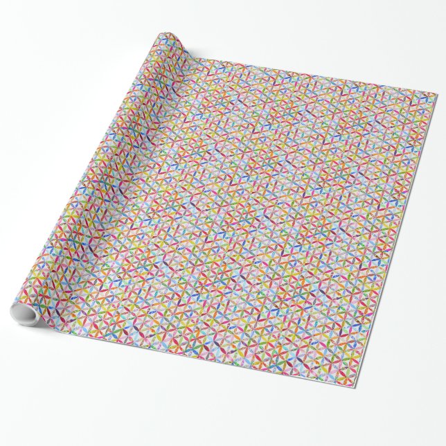 Daisy a Day Quilt Patterned Wrapping Paper (Unrolled)