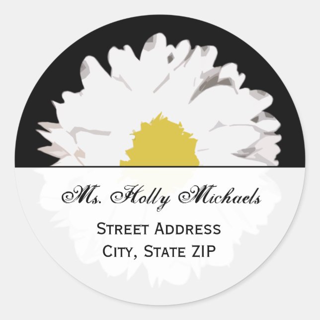 Daisy Address Label Sticker (Front)
